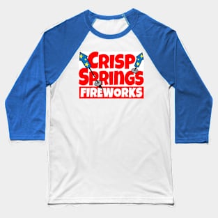 Crisp Springs Fireworks Baseball T-Shirt